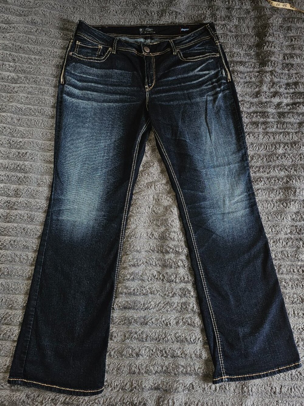 Silver Jeans Suki Mid Slim Bootcut Jeans Size 18 L31